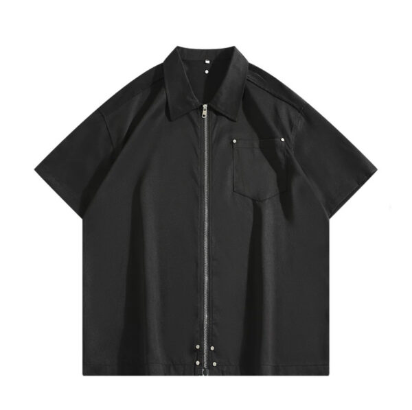 Edge zip male shirt
