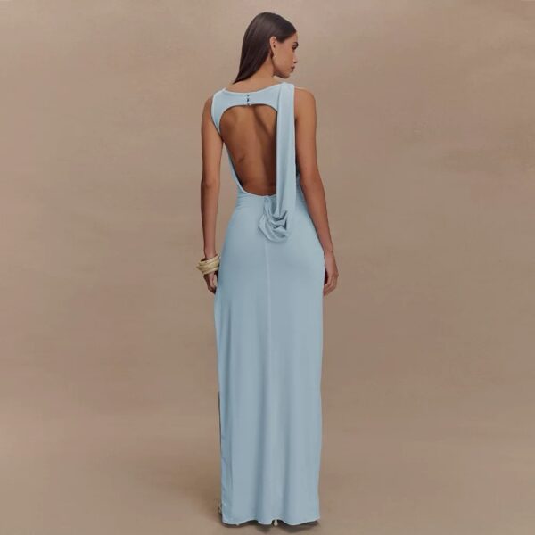 Serene backless maxi