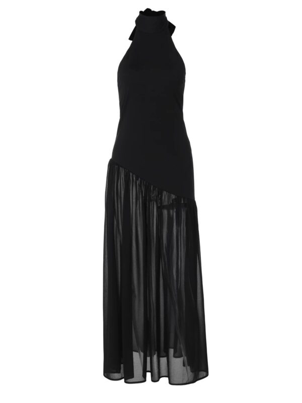 Long backless sheer bottom