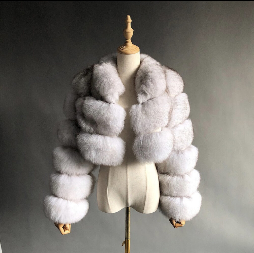 Fur collar half coat – Fluffies Boutique